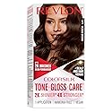 Revlon ColorSilk Tone + Gloss + Care Demi Permanent Hair Color, Dye Kit with Leave-In Scalp and Haircare Serum, 2x Shinier, 4x Stronger, 5 Medium