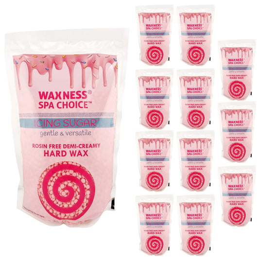 Waxness Spa Choice Hard Wax Icing Sugar 1.76 lb / 800 g Pack of 12 Beauty and Personal Care Waxness