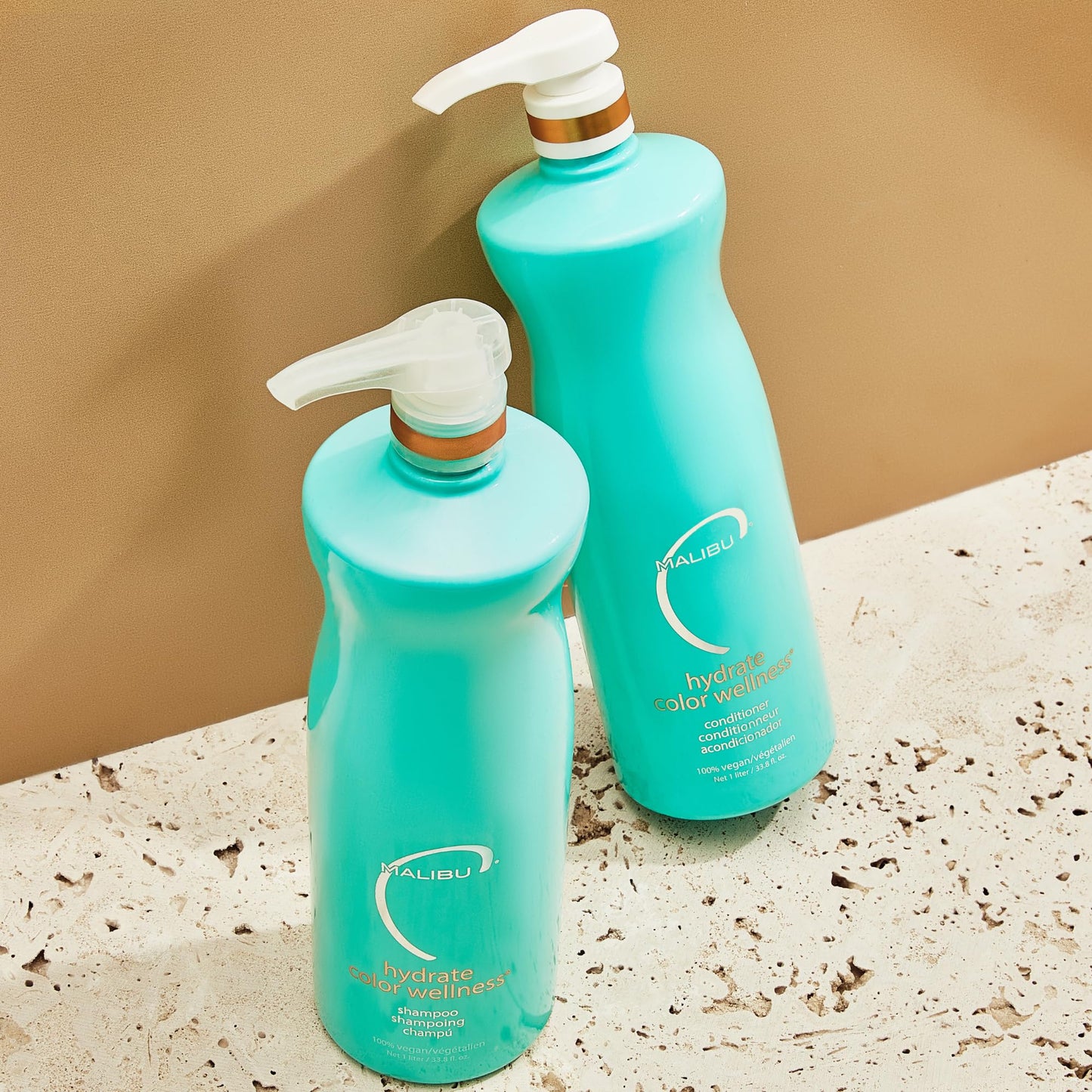 Malibu C Hard Water Wellness Shampoo and Conditioner Duo - Hydrating Hair Care for Shine & Manageability - Protects from Waterborne Elements That