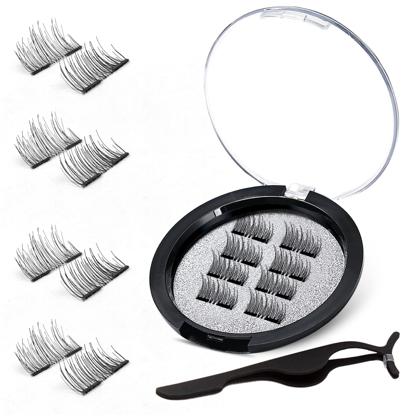 VASSOUL Magnetic Eyelashes with Applicator - Reusable Premium Lashes, Easy Application, No Glue Needed, Natural Look