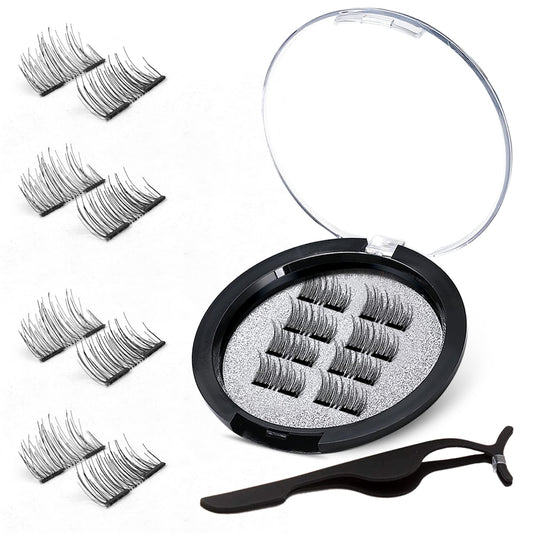 VASSOUL Magnetic Eyelashes with Applicator - Reusable Premium Lashes, Easy Application, No Glue Needed, Natural Look