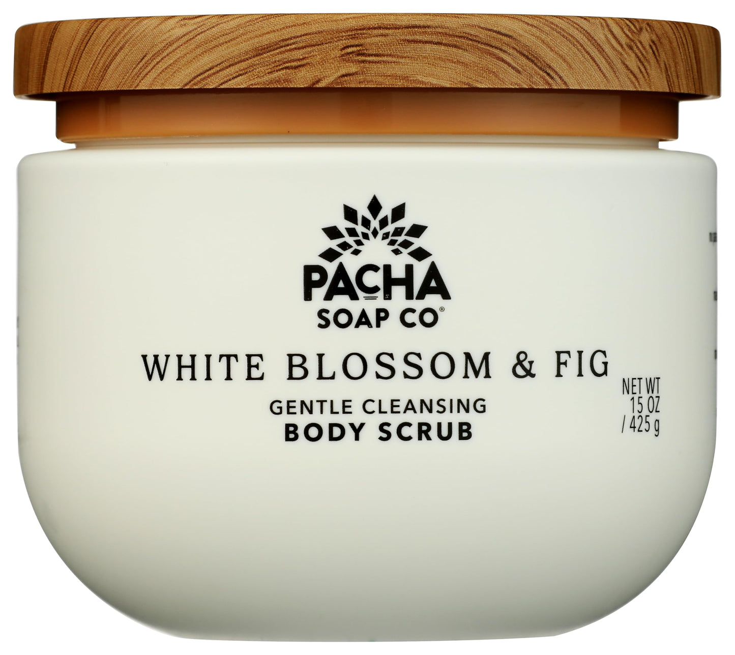 PACHA SOAP White Blossom & Fig Body Scrub, 15 OZ