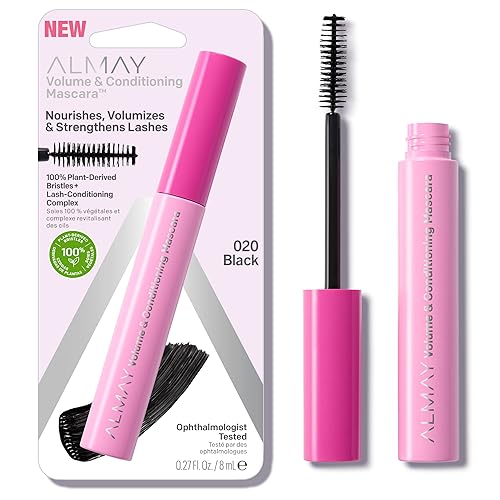 Almay Volume & Conditioning Mascara, Hydrating All Day Wear, 20 Black, 0.27 fl oz.