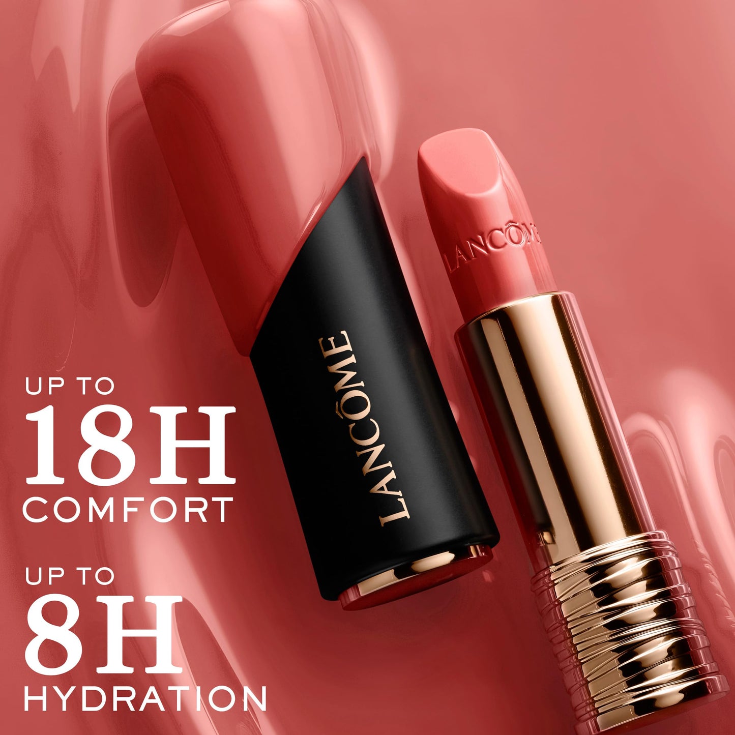 Lancôme L'Absolu Rouge Hydrating Cream Lipstick - Smudge-Resistant & Luminous Finish - Up To 18HR Comfort - 337 Blush Classique Beauty and Personal Care Lancôme