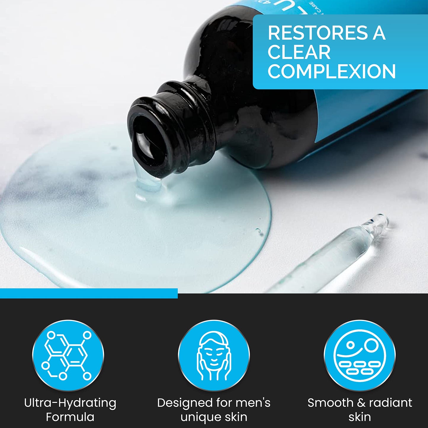 Blu42 Men's Recovery Face Serum | Anti-Aging, Hydrating for most skin types | 50ml