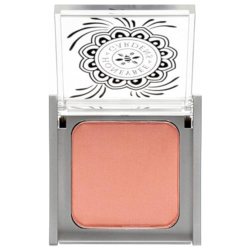 Honeybee Gardens Complexion Perfecting Blush in Tea Rose, Medium Spiced Peach, Vegan & Gluten-Free, 8.5g