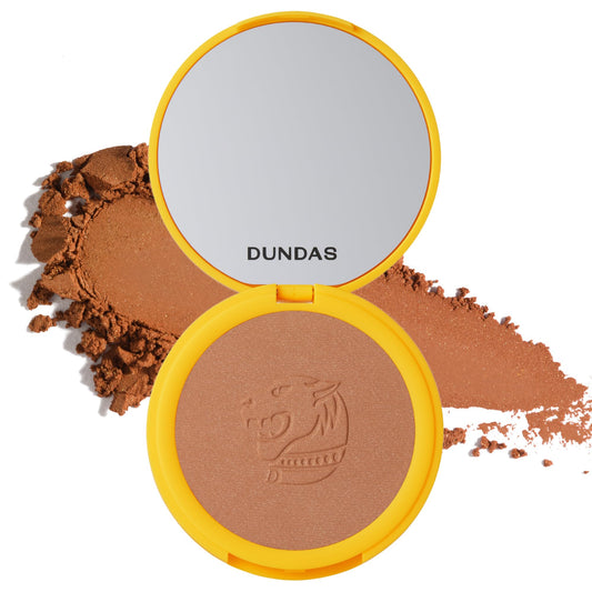 Dundas Bronzer Anonymous, Contour Powder for Face and Body, Bronzing Shimmer, Matte Finish, Face Make Up for All Skin Types, Cruelty Free Natural