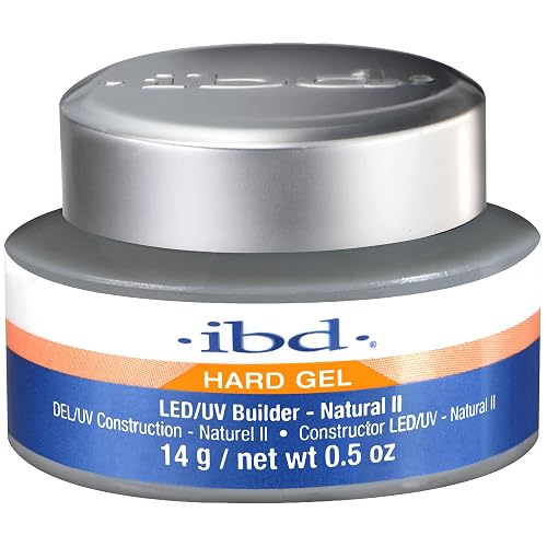 IBD Hard Gel LED/UV Builder Natural II - Builder Gel for Nails Extensions & Sculpting, Strong Long-Lasting Nail Enhancement, 0.5 oz Beauty & Personal Care IBD