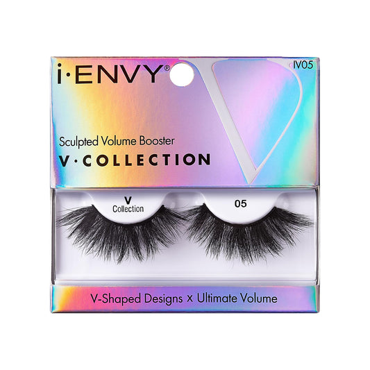 i-ENVY Fales Lashes, V-Shaped Volume Strip Lashes Dramatic Spiky Trendy Extension Soft Reusable Eye Lashes, Cat Eye Fluffy Fake Lashes (05)