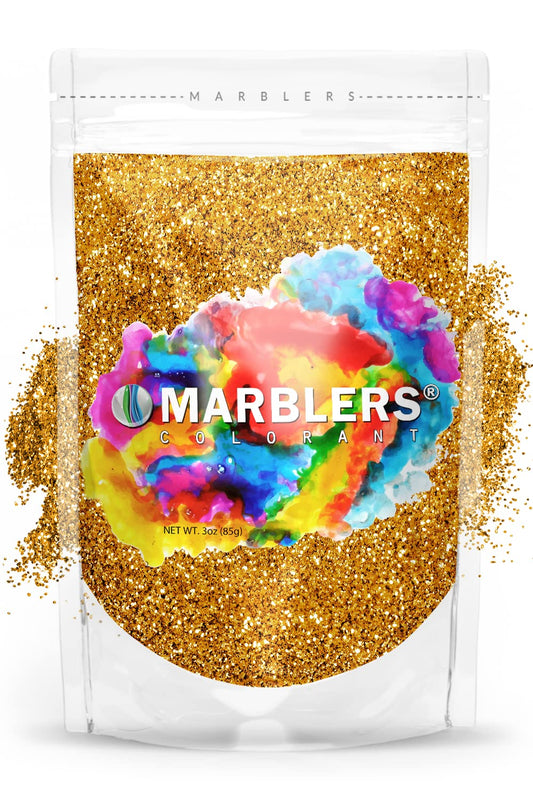 MARBLERS Twinkle Glitter [Honey Gold] 3oz (85g) | Fine | Non-Toxic, Vegan, Cruelty-Free | Face, Body, Eyeshadow, Hair, Festival, Party Makeup | Nail