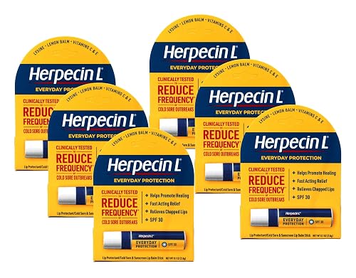 Herpecin-L Lip Balm Stick, 30 SPF, 0.1 Ounce (Pack of 6)