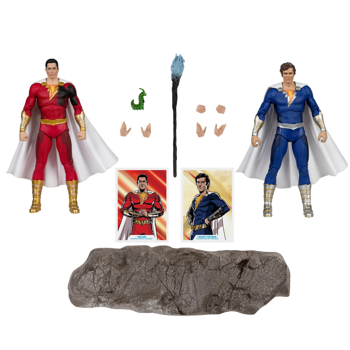 McFarlane Toys - DC Multiverse Shazam & Freddy Freeman 2pk 7in Action Figures, Gold Label, Amazon Exclusive
