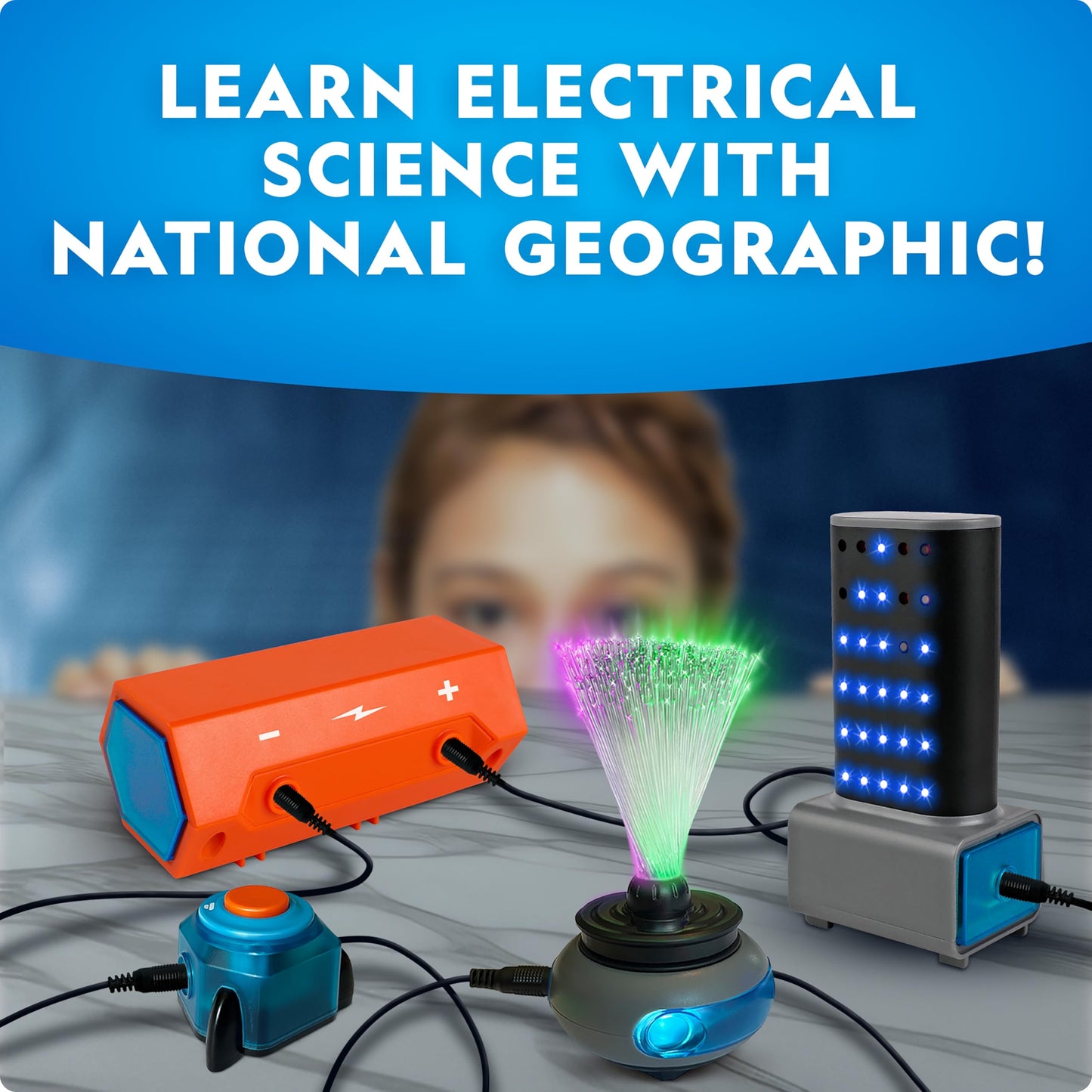 National Geographic Circuit Maker Kit – 120 Electrical Circuit Projects, STEM Electronics Kit for Kids, Fun Electricity Learning & Science Toy