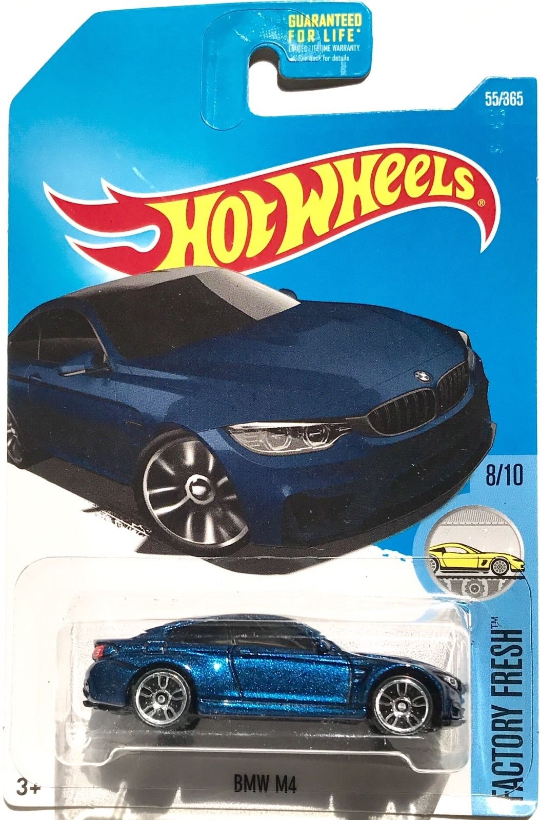 Hot Wheels 2017 Factory Fresh BMW Model M4 55/365, Blue– MarvelsAura
