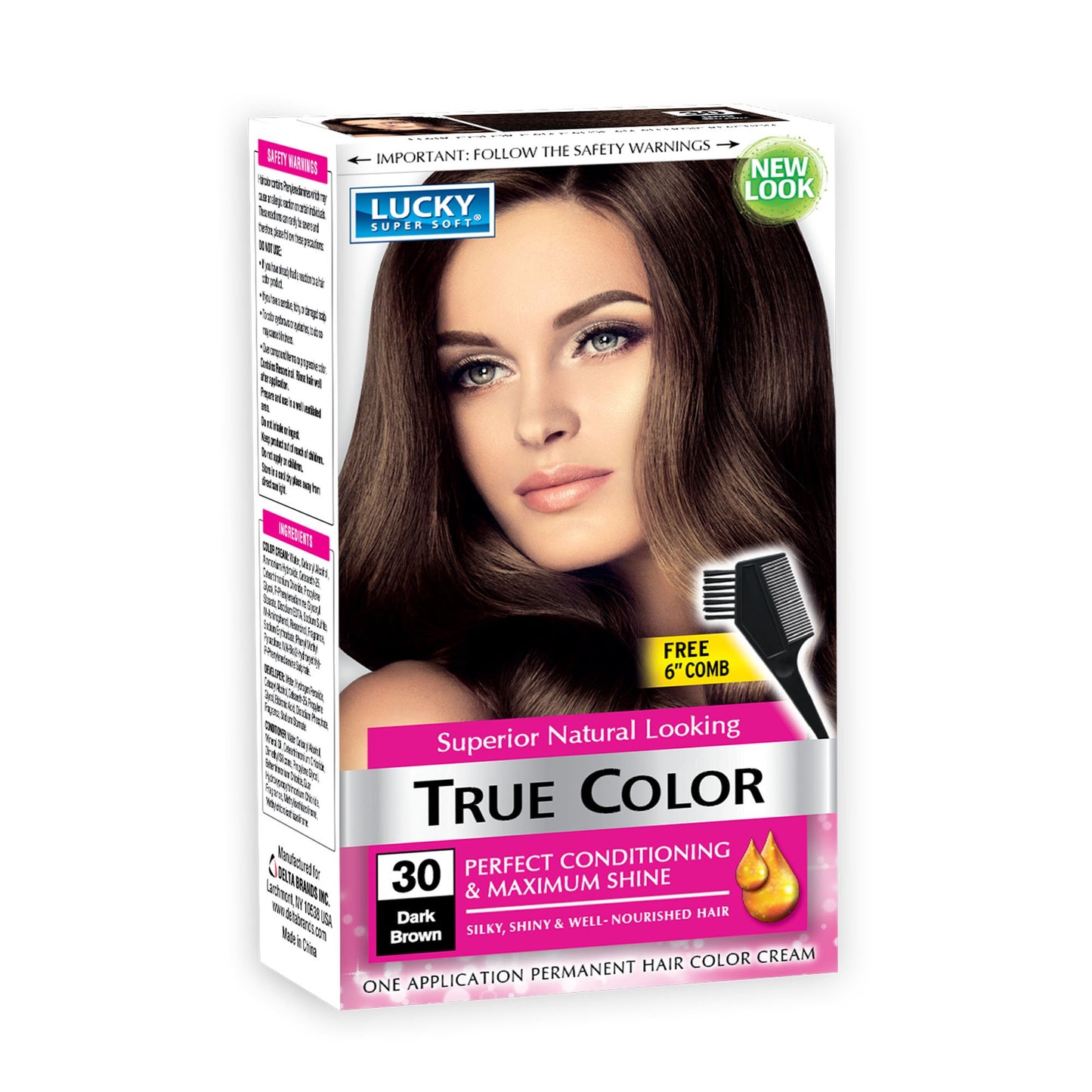 Lucky Super Soft Women's Hair Color, Dark Brown