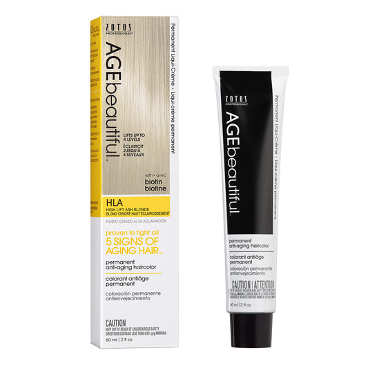 AGE beautiful Permanent Hair Color Dye Liqui Creme | 100% Gray Coverage | Anti-Aging Haircolor | Biotin for Thicker, Fuller Hair | Professional Salon