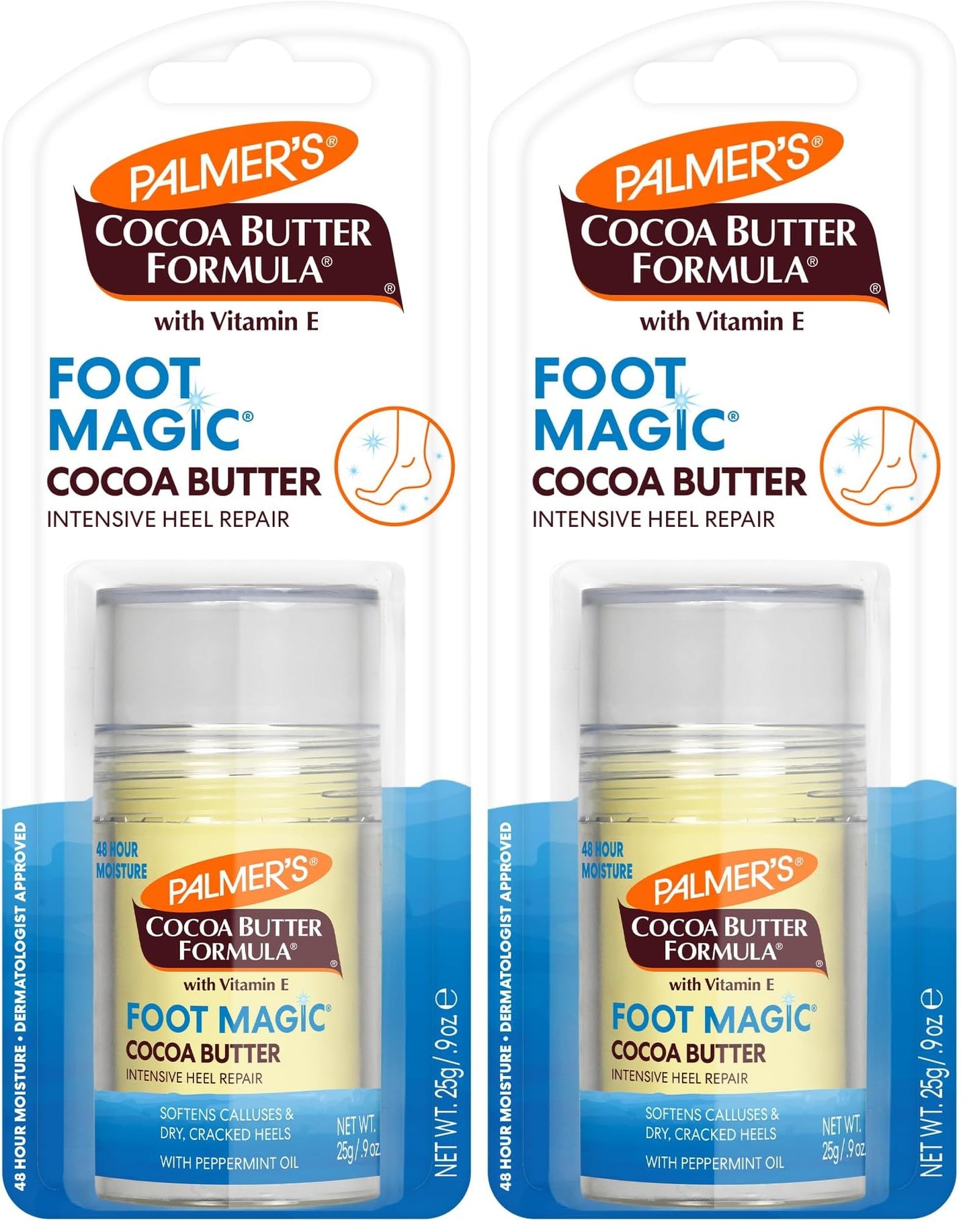 Palmer's Cocoa Butter Formula Heel Repair,Foot Balm Stick for Cracked Heels & Feet,No-Mess Stick Applicator,0.9 Ounce,(Pack of 2) Beauty and Personal Care Palmer's Default Title