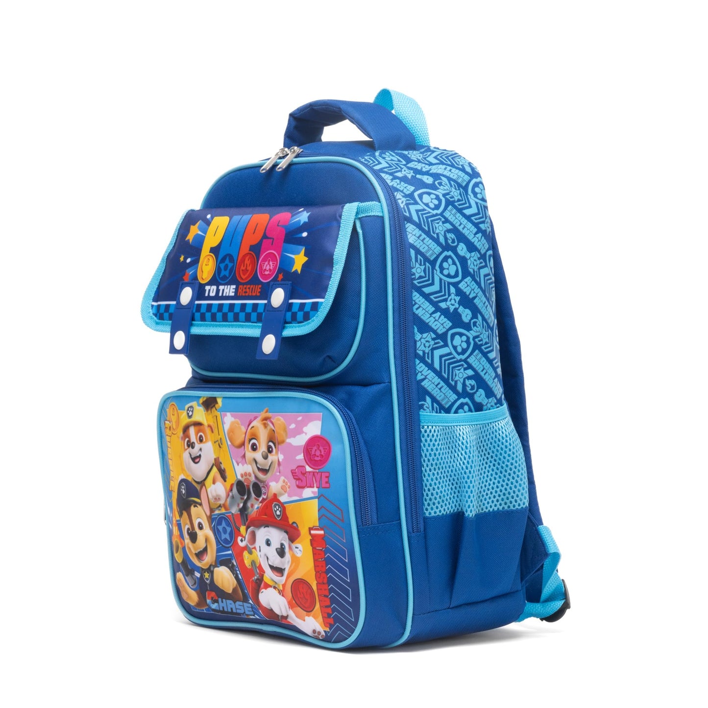 Ruz - Paw Patrol Large School backpack with Padded Back and Adjustable Straps, Blue, A28245