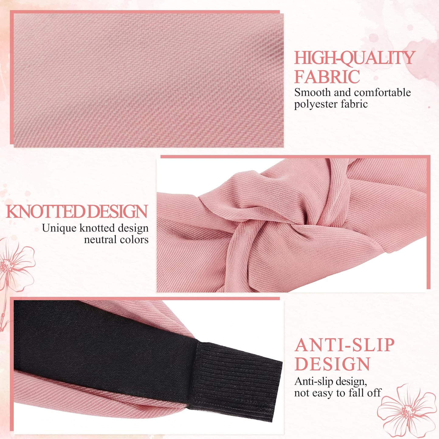 obeoby 8 Pack Knotted Headbands, Teacher Headbands for Women Beauty and Personal Care obeoby