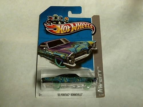Hot Wheels 2013 HW City Purple 65 Pontiac Bonneville 35/250 Graffiti Rides