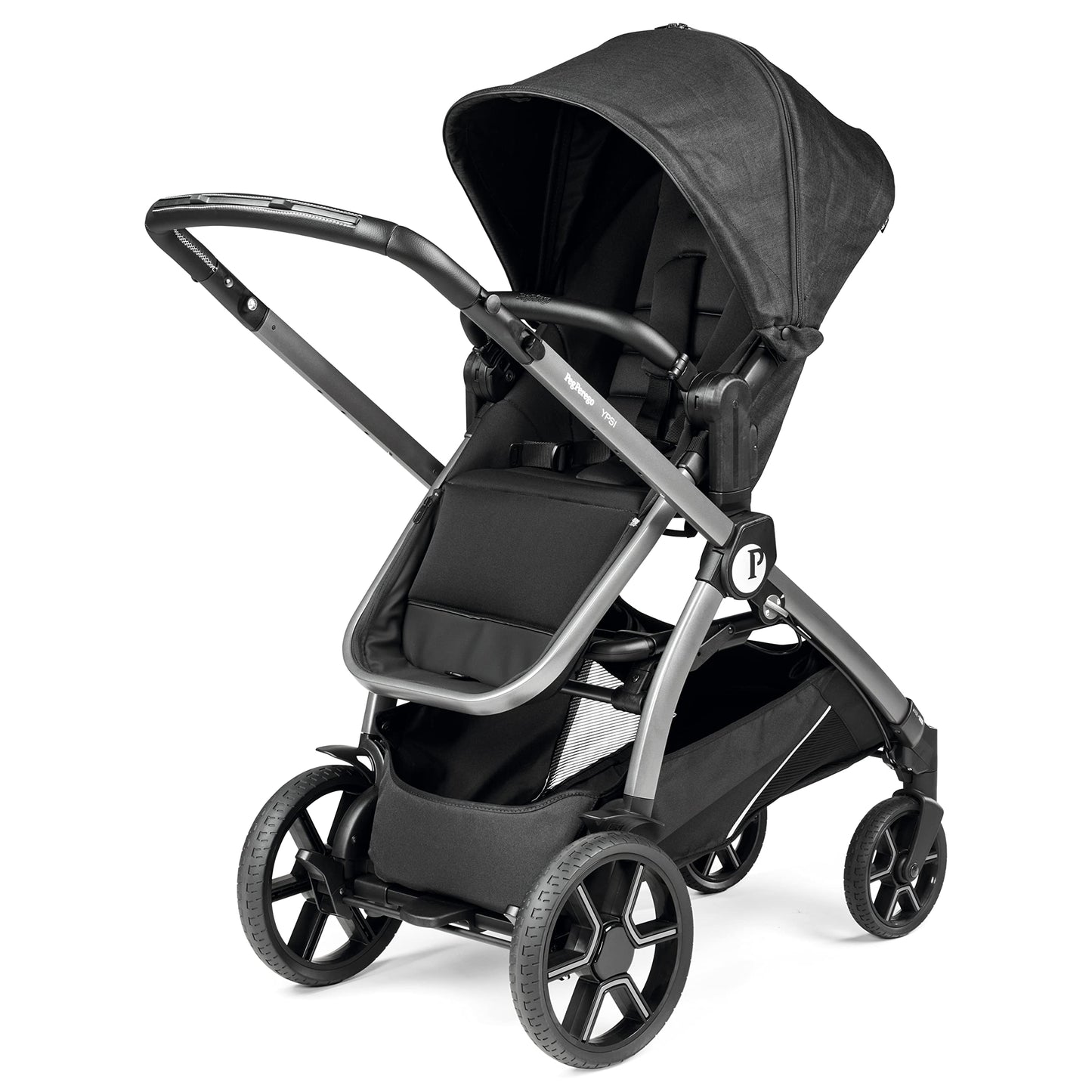 Peg Perego Ypsi Travel System - Includes Ypsi Lightweight Reversible Stroller and Primo Viaggio 4-35 Nido Infant Car Seat - Made in Italy - Onyx…
