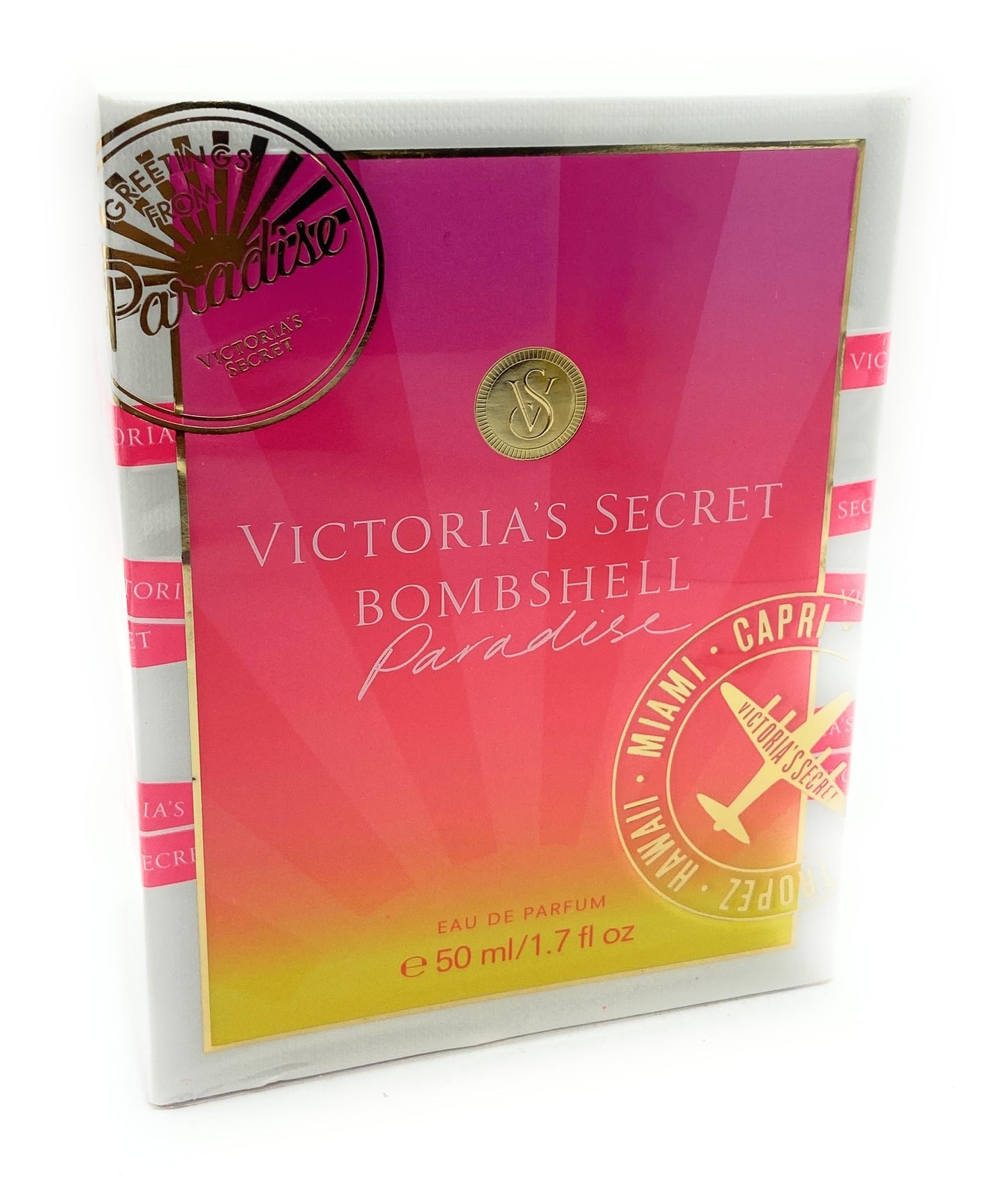 Victoria's Secret Bombshell Paradise Perfume For Women Eau de Parfum 1.7 Fluid Ounce - Floral Scent with Juicy Grapefruit, Black Currant, Lily of the