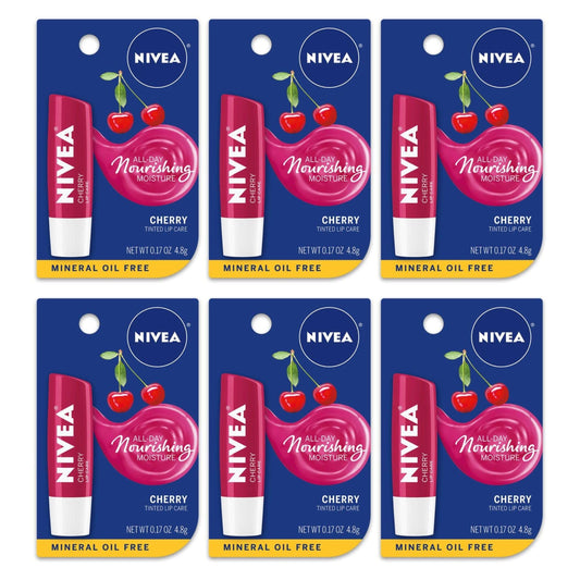 Nivea A Kiss of Cherry Lipcare .17 OZ (Pack of 6) Beauty and Personal Care NIVEA