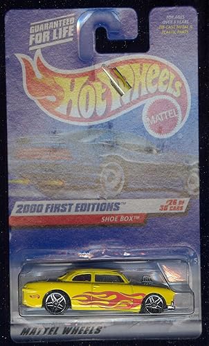 Hot Wheels 2000-086 Yellow Shoe Box 26 of 36 First Edition 1:64 Scale