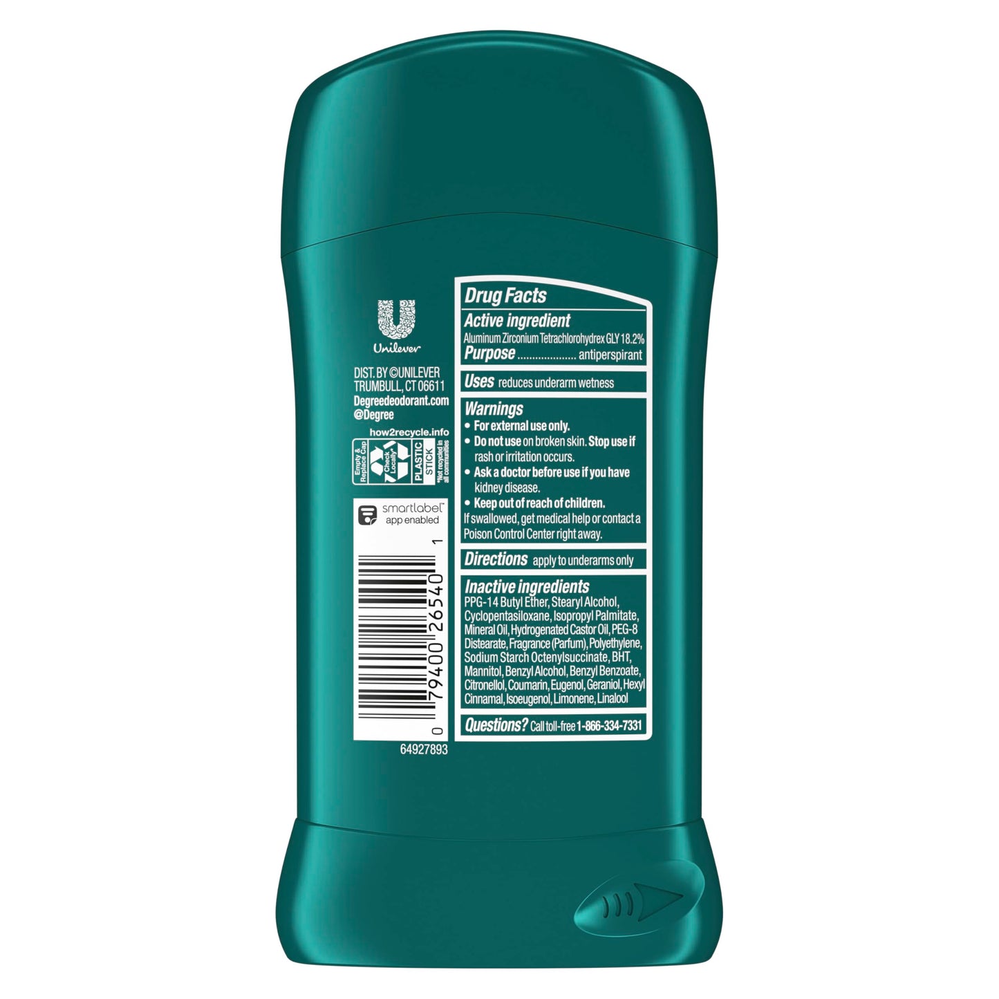 Degree Men Original Antiperspirant Deodorant Cool Rush 48-Hour Sweat & Odor Protection Antiperspirant For Men 2.6 oz Beauty and Personal Care Degree