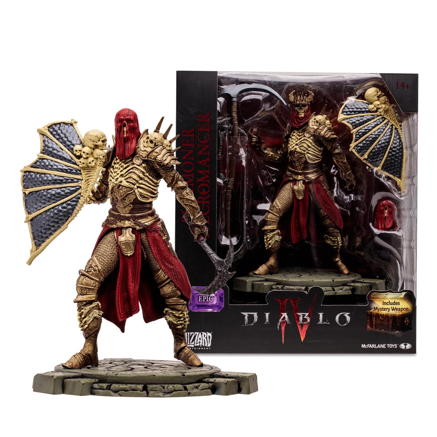 McFarlane Toys - Diablo IV Summoner Necromancer (Epic) 1:12 Scale Posed Figure
