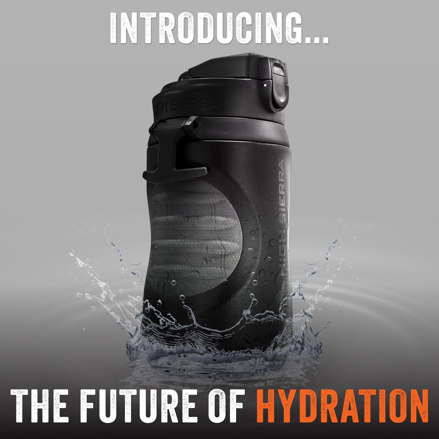 High Sierra 64 ounce Insulated Water Bottle - 64 oz Water Jug, Double Wall Insulation, Leakproof Flip-Top Lid, Silicone Spout, BPA-Free Half Gallon…