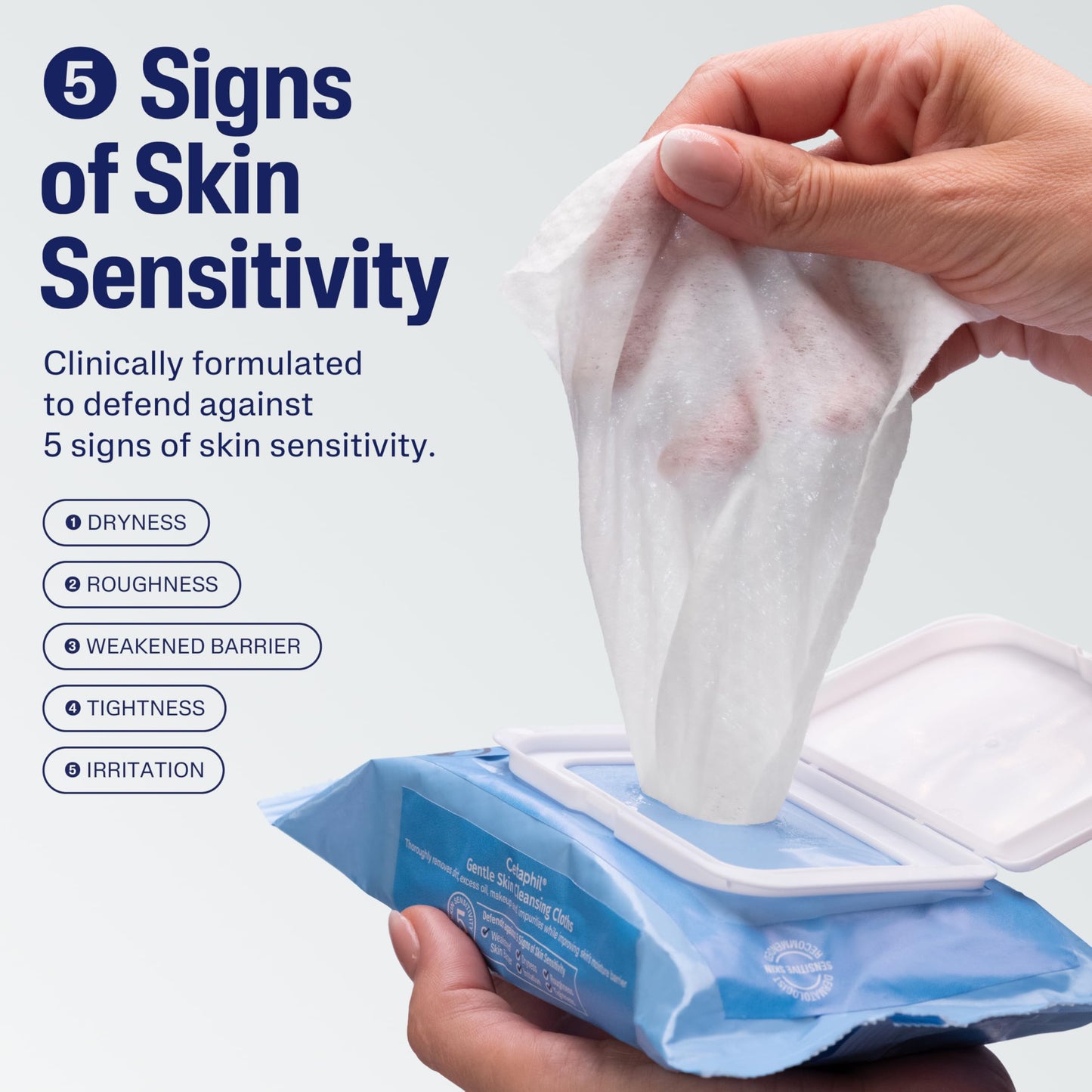 Cetaphil Face And Body Wipes, Gentle Skin Cleansing Cloths, For Dry, Sensitive Skin, Flip Top Closure, Great For The Gym, Travel, In The Car