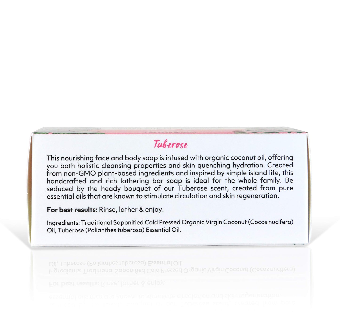 Coco Fiji Soap Bar for Face and Body Infused With Organic Coconut Oil, Tuberose, Essential Oil, Natural Soap for Moisturizing & Pore Purifying Skin, 7 Beauty & Personal Care Organic Fiji