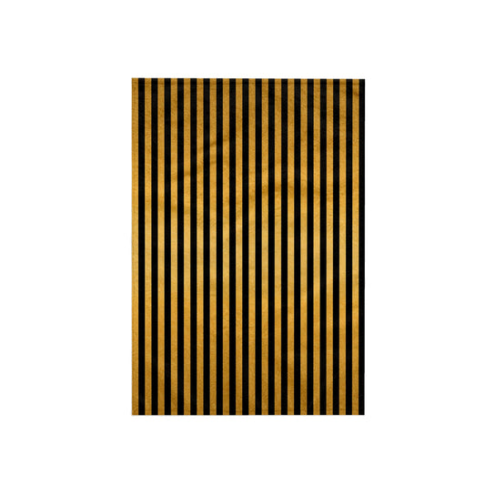 3D Rose TWL_239967_1 Glam Gold & Black Stripes Towel, 15" x 22"