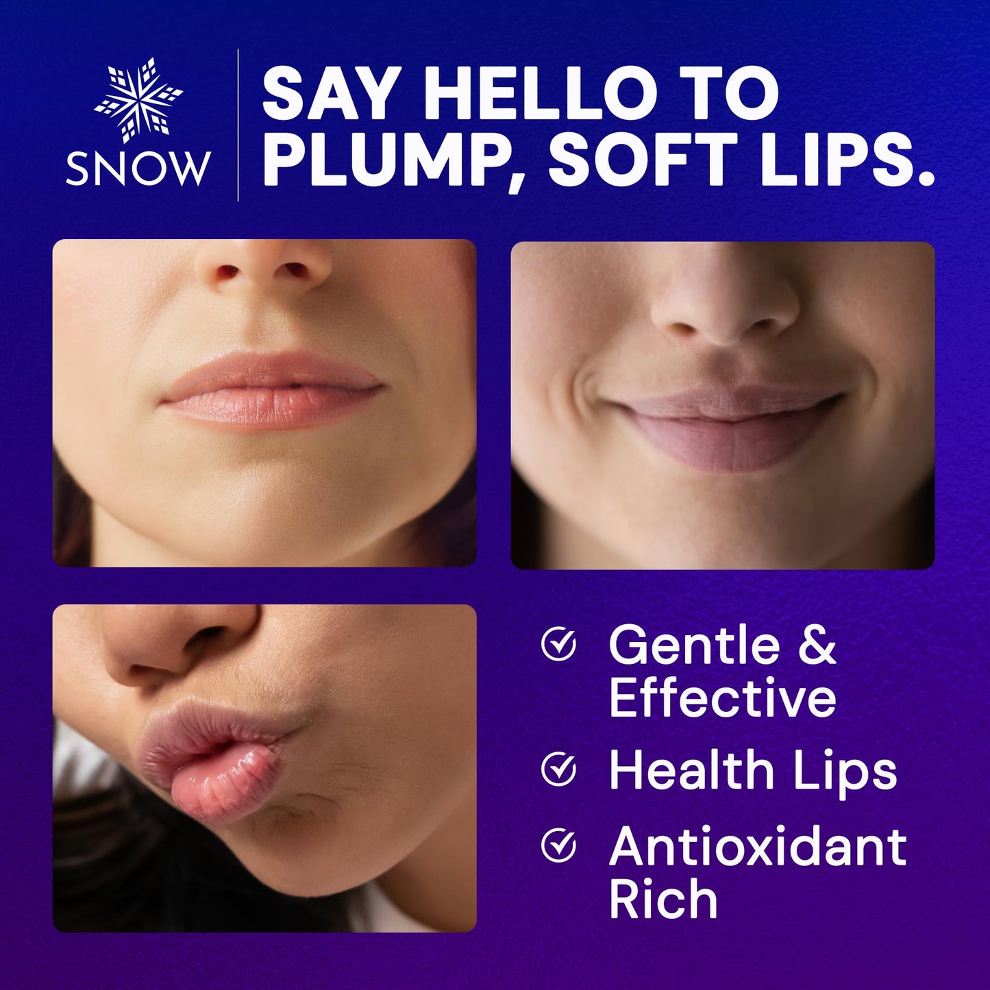 SNOW Overnight Lip Treatment - Moisturizing Lip Balm with Shea Butter & Vitamin E - Lip Treatment for Dry, Cracked Lips - Sulfate-Free Lip Treatment
