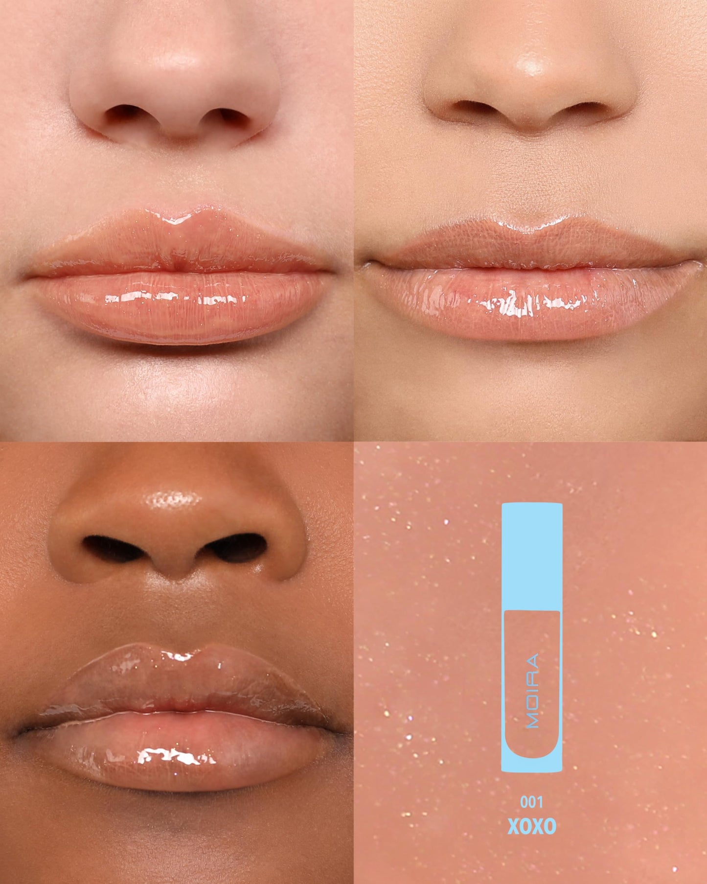 Moira Lip Chic Shimmer Gloss (001, XOXO)