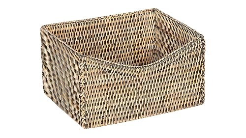 KOUBOO La Jolla Organizing & Shelf Basket, Black-Wash