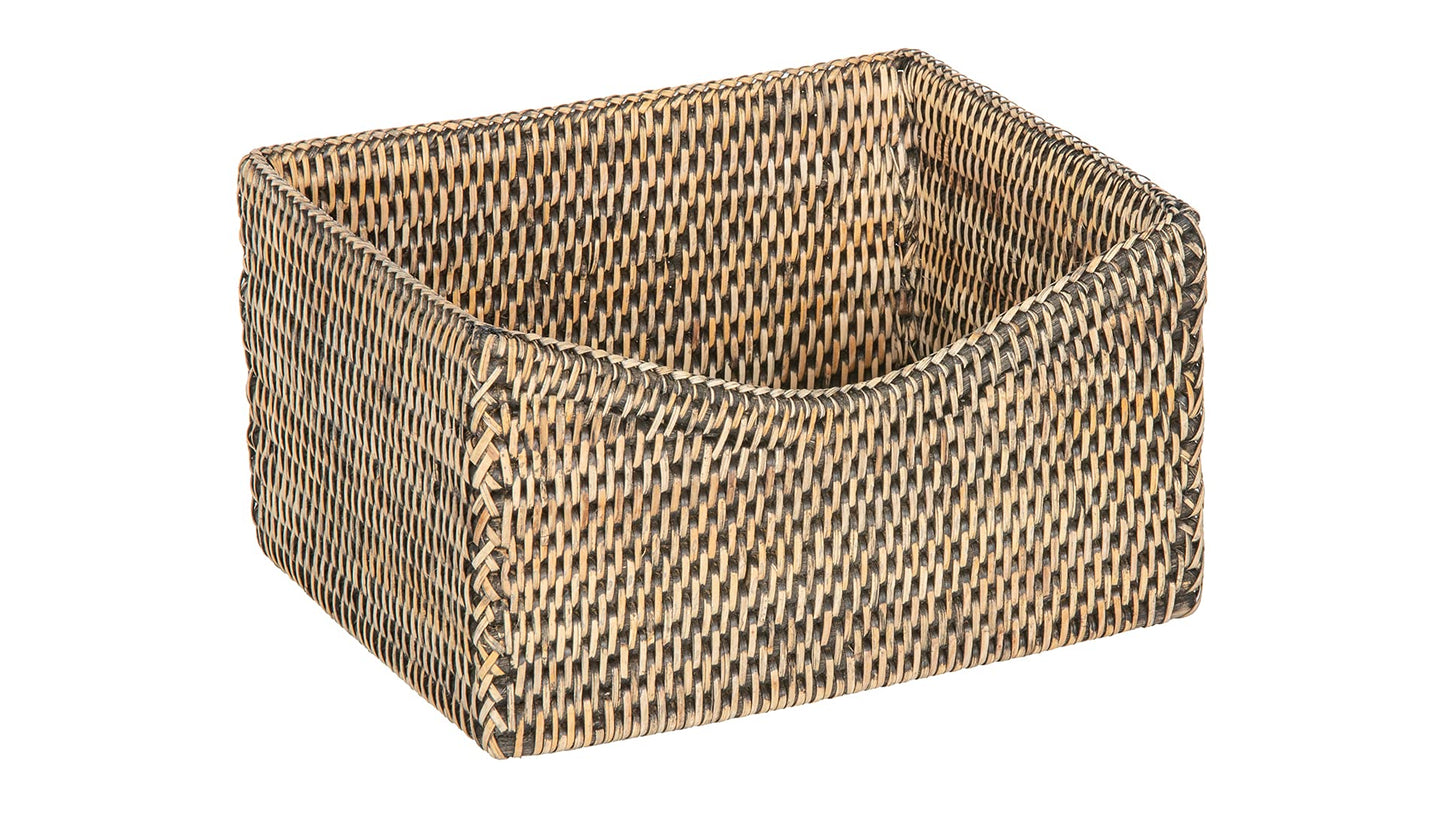 KOUBOO La Jolla Organizing & Shelf Basket, Black-Wash