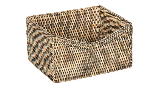 KOUBOO La Jolla Organizing & Shelf Basket, Black-Wash