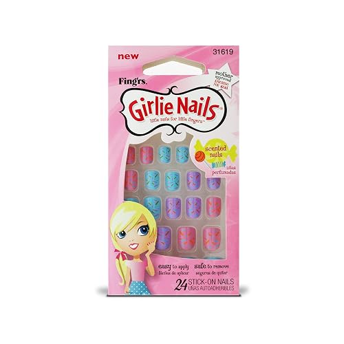 Fing'rs Self Stick Girlie Nails,Sassy Serena, 24 Count,31619 Beauty & Personal Care Fing'rs