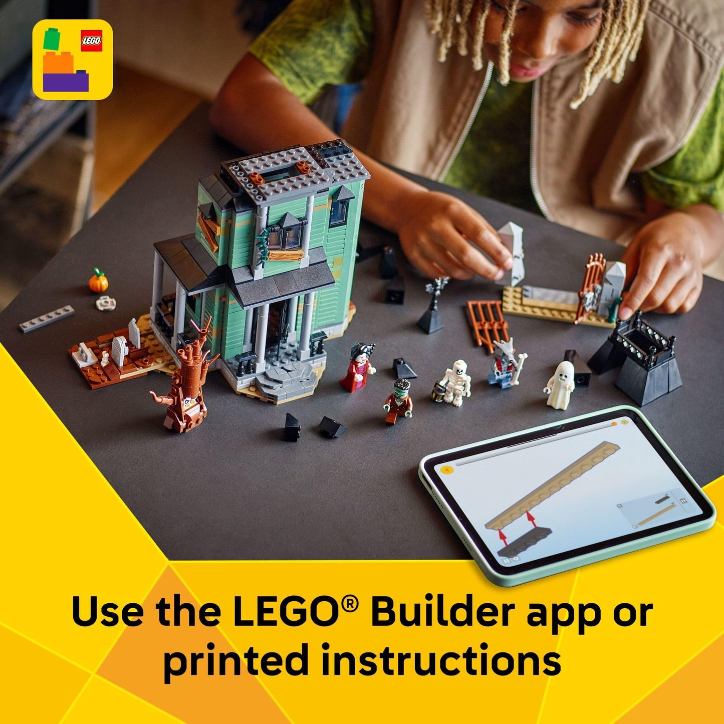 LEGO Creator 3 in 1 Haunted Mansion 31167, Buildable Haunted House, Train or Ship, Halloween Building Toy for Kids Ages 9+, Gift Idea