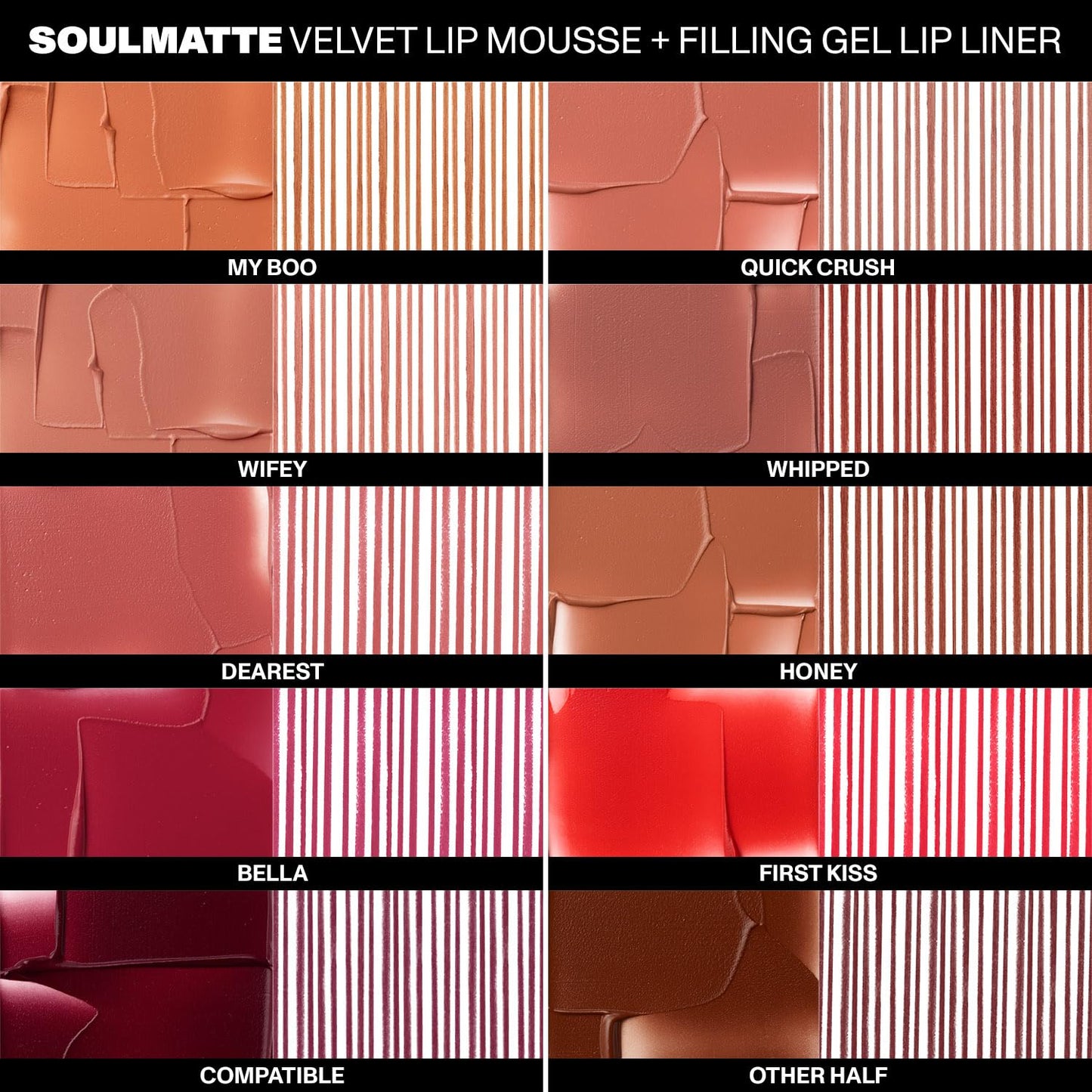 Morphe Soulmatte Velvet Lip Mousse - Air-Whipped Matte Lipstick for Women with Vitamin E to Hydrate, Soften & Smooth - Provides Long Lasting & Velvety
