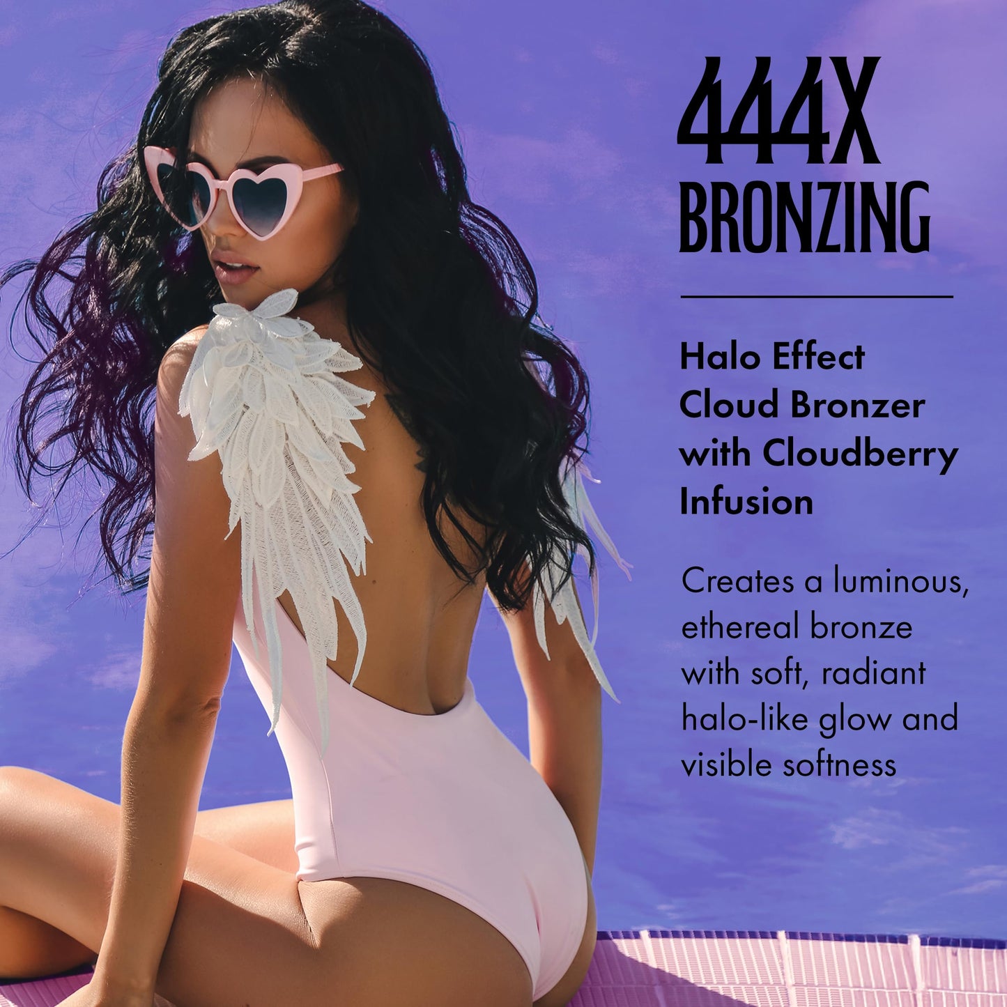 Brown Sugar Angel Aura Tanning Lotion, 444X Plateau-Transcending Cloud Bronzer with Halo Effect Skin Illuminators, 13.5 Fl Oz