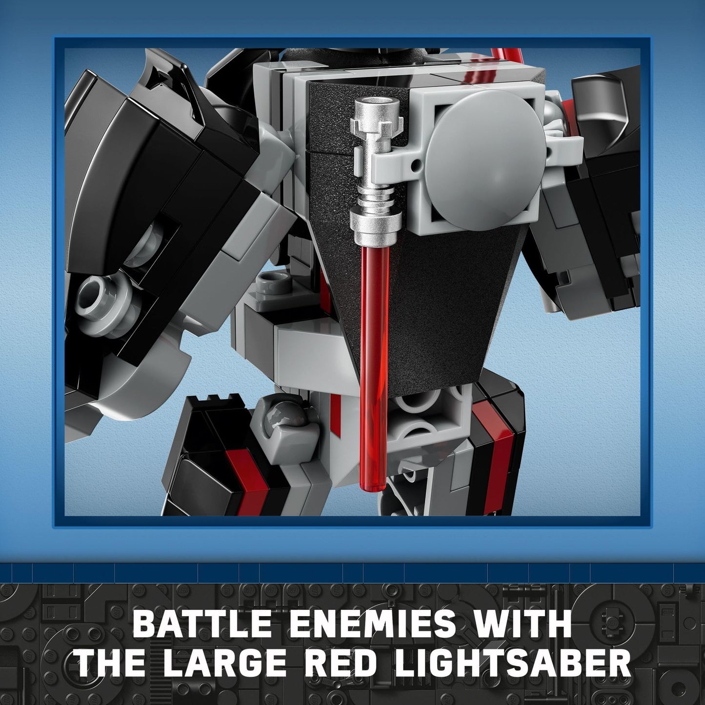 LEGO Star Wars Darth Vader Mech 75368 – Buildable Action Figure with Lightsaber & Minifigure, Collectible Star Wars Toy for Kids 6+