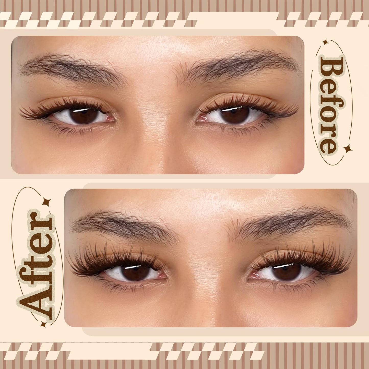 Mavphnee Brown Lash Clusters Wispy Natural Eyelash Extensions Dark Brown Individual Lashes 10-16MM CC-Curly Cluster Lashes Extensions 180Pcs Hybrid Beauty and Personal Care Mavphnee
