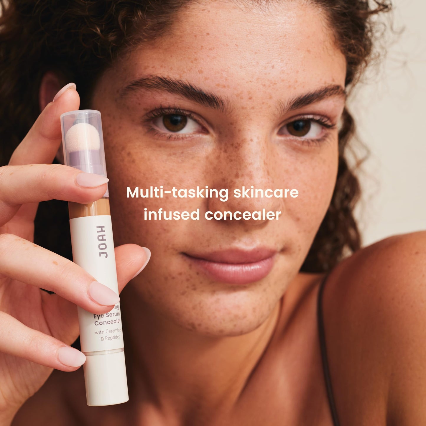 JOAH Perfect Complexion Under Eye Concealer and Serum, Korean Makeup, Hydrating Under Eye Concealer Stick for Dark Circles and Puffiness, Peptide