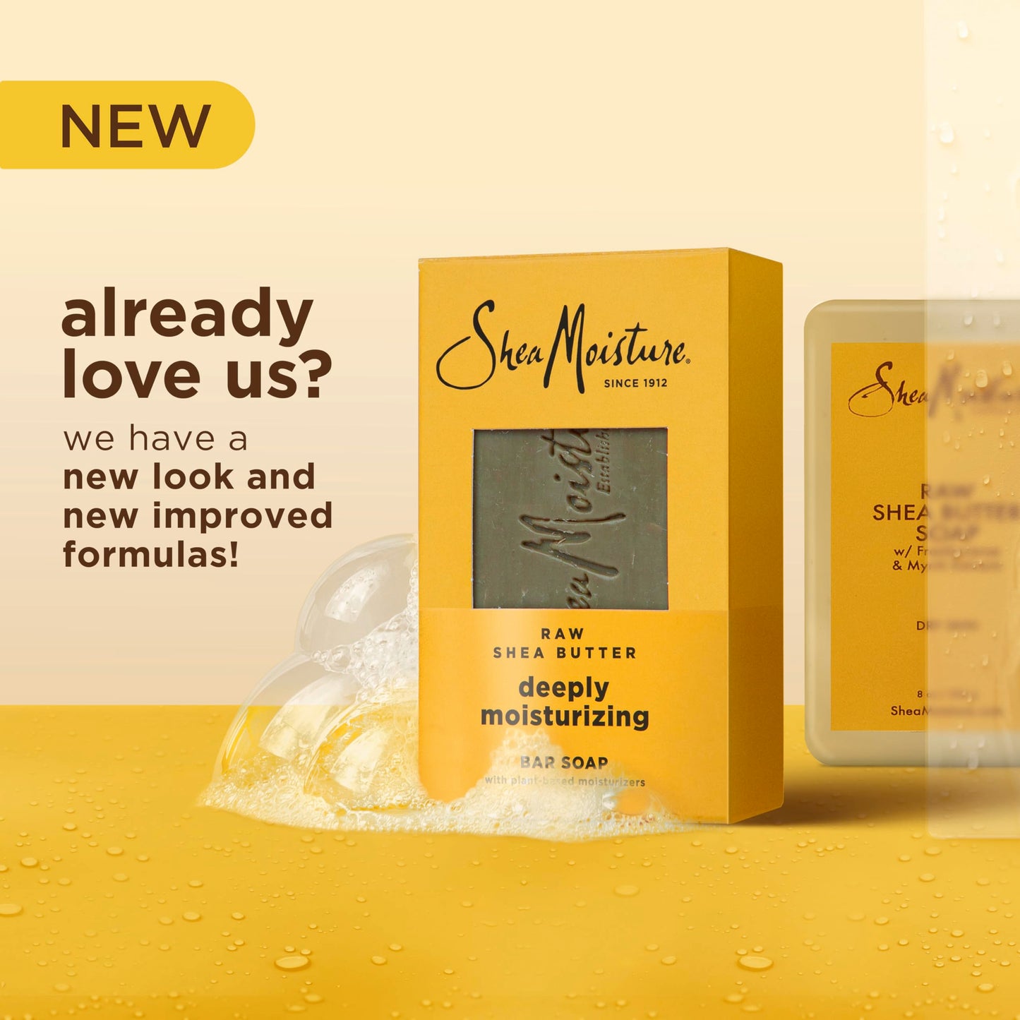 SheaMoisture Bar Soap Raw Shea Butter 4 count Moisturize and Restore Dry Skin Deeply Moisturizing bar soap with 24h shea moisture nutrients