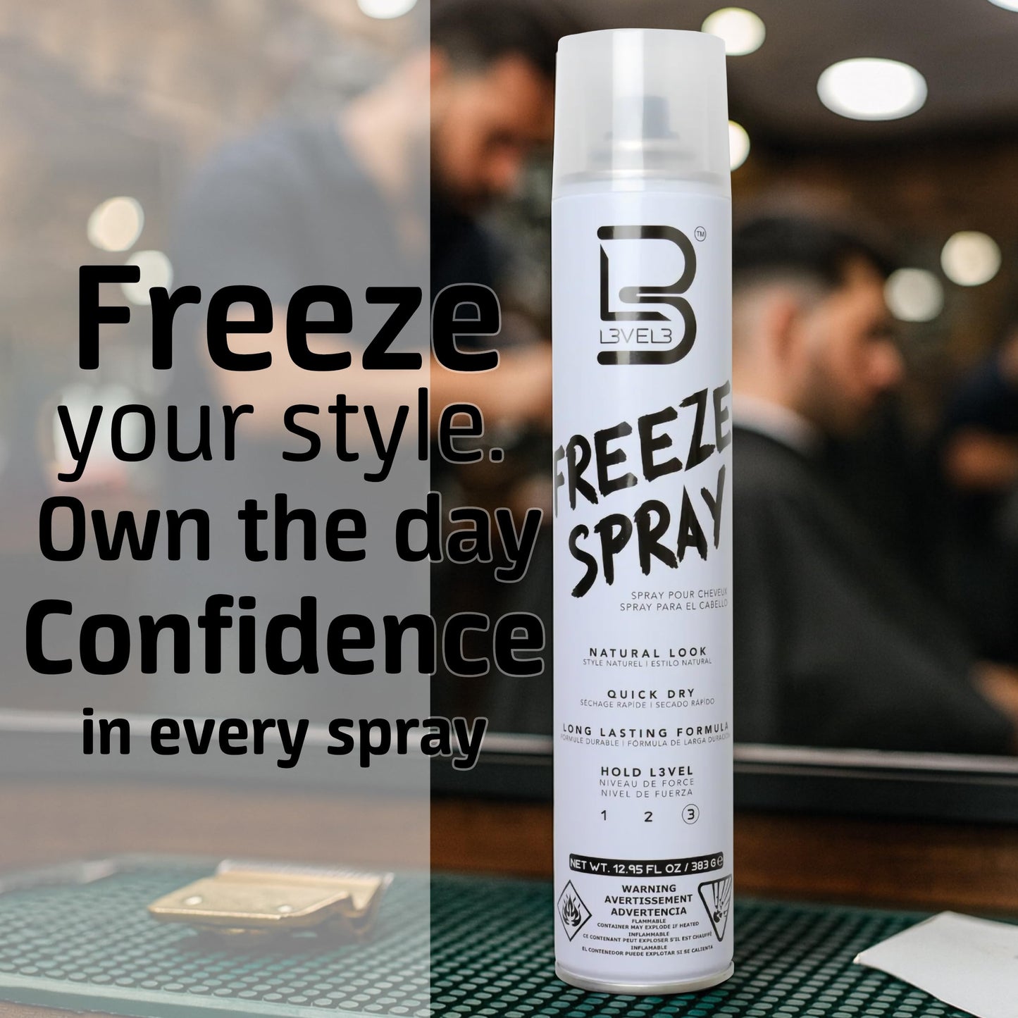 L3 Level 3 Hair Spray - Long Lasting and Strong Hold Hair Spray