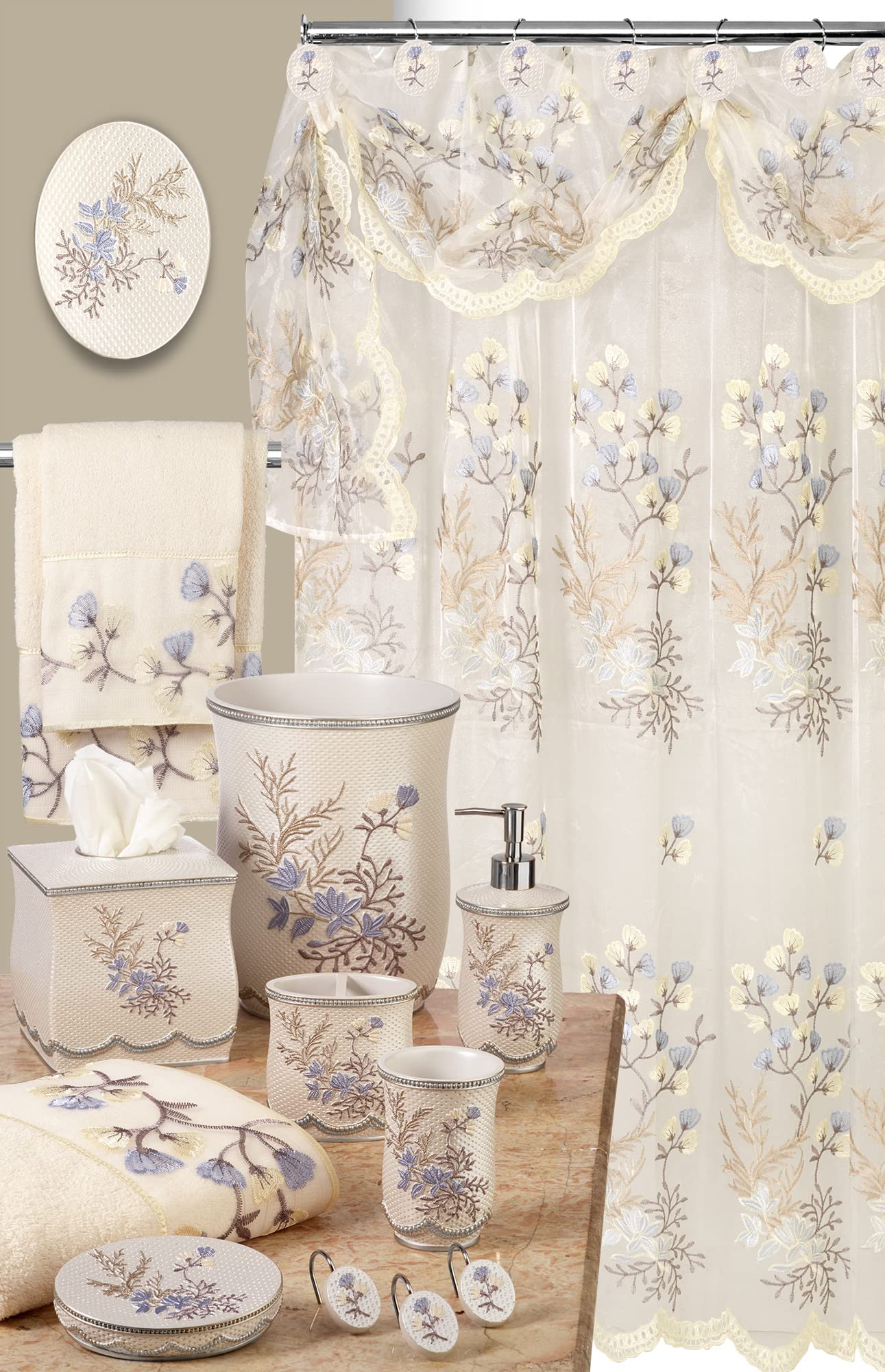 Popular Bath Shower Curtain Capri, Beige