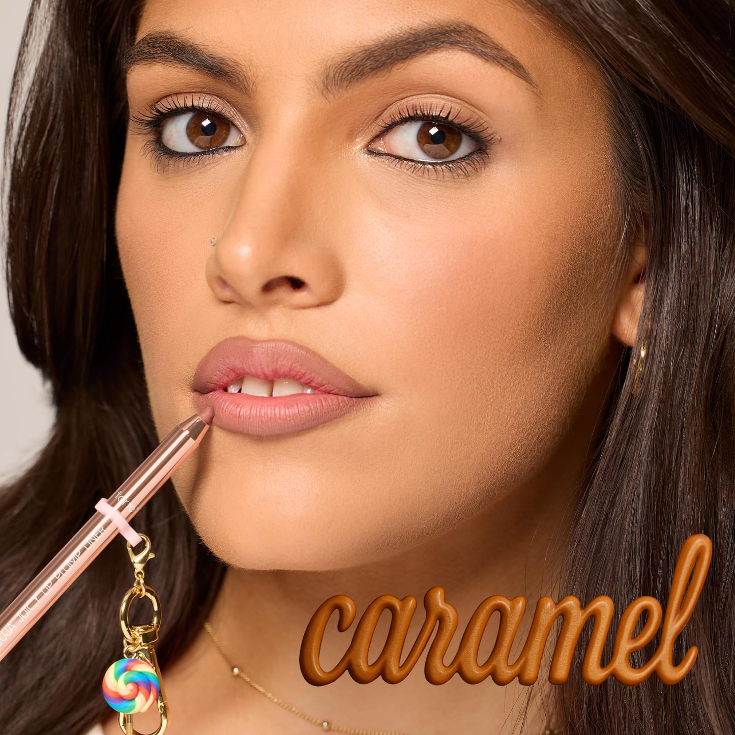 tarte maracuja juicy lip plump liner - Plumping Lip Liner with Hyaluronic Acid to Hydrate Lips, No-Needle Plumping Effect, Includes Mystery Charm